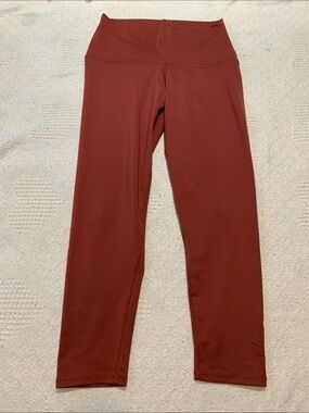 Silver Icing High-Rise Leggings in Rust Red